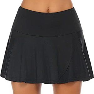 NEW Black Athletic Tennis Skirt